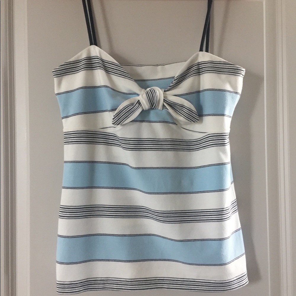 Tommy Bahama Blue & White Stripe Tank Top